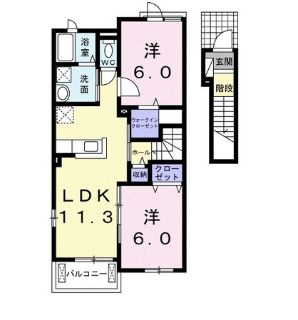 ラヴィアンローズIIの物件間取画像